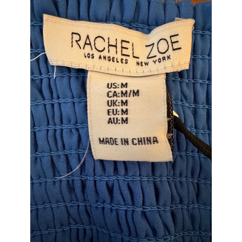 Rachel Zoe Navy and Cream Floral Braided-Strap Midi Dress - Picture 9 of 12